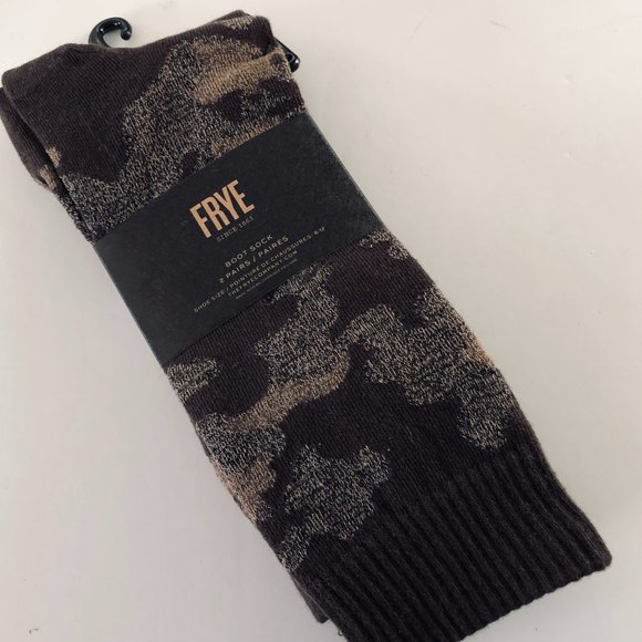 FRYE 2 Pair Men's Boot Socks OSFM - Picture 1 of 6